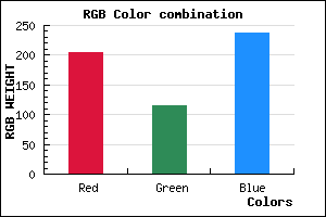 rgb background color #CD73ED mixer