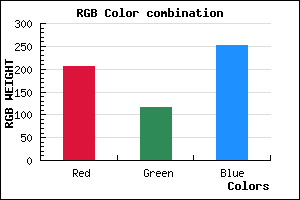 rgb background color #CD73FB mixer