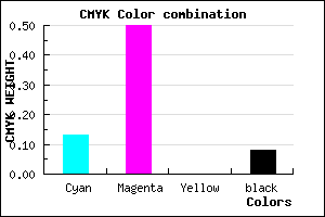 #CD75EB color CMYK mixer