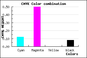 #CD76EA color CMYK mixer