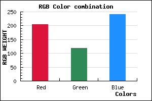 rgb background color #CD76F0 mixer