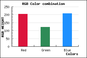 rgb background color #CD7AD0 mixer