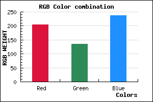 rgb background color #CD87ED mixer