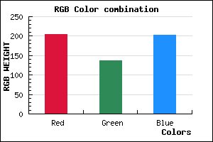 rgb background color #CD89CB mixer
