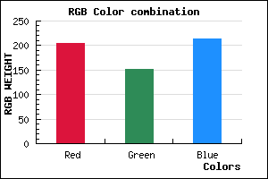 rgb background color #CD98D6 mixer