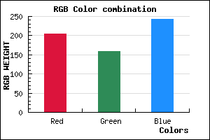 rgb background color #CD9FF3 mixer