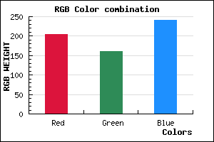 rgb background color #CDA0F0 mixer