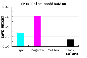 #CDA2EC color CMYK mixer