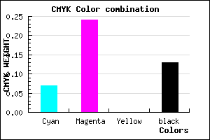#CDA7DD color CMYK mixer