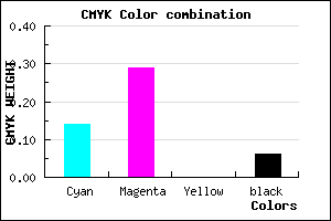 #CDA9EF color CMYK mixer