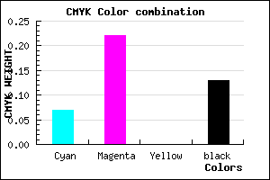 #CDADDD color CMYK mixer