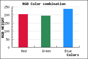 rgb background color #CDC3ED mixer