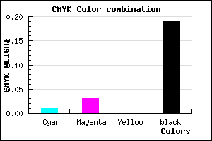 #CDC9CF color CMYK mixer