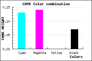 #CDCAEC color CMYK mixer