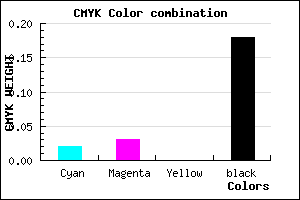 #CDCCD2 color CMYK mixer