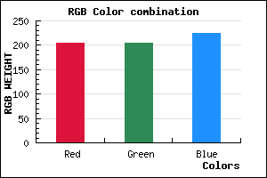 rgb background color #CDCDE1 mixer