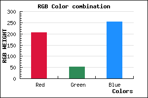 rgb background color #CD34FF mixer