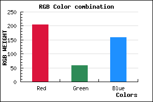 rgb background color #CD3B9F mixer
