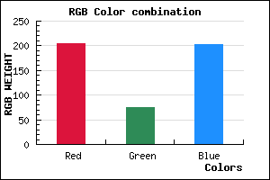 rgb background color #CD4BCB mixer