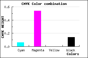 #CE66DC color CMYK mixer
