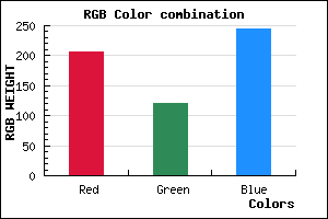 rgb background color #CE78F5 mixer