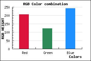 rgb background color #CE7BF3 mixer
