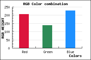 rgb background color #CE8AE4 mixer