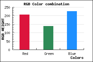 rgb background color #CE8BE3 mixer