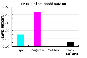 #CE8BF3 color CMYK mixer
