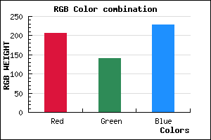 rgb background color #CE8DE5 mixer