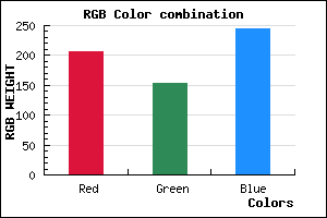rgb background color #CE99F5 mixer
