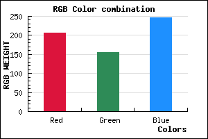 rgb background color #CE9BF7 mixer
