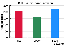 rgb background color #CEA2DC mixer