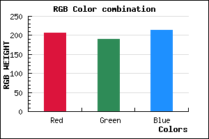rgb background color #CEBDD5 mixer
