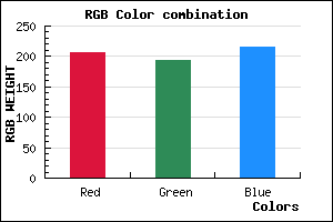 rgb background color #CEC1D7 mixer