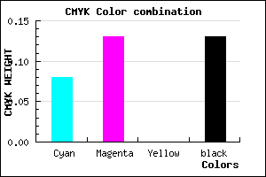 #CEC3DF color CMYK mixer
