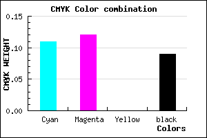 #CECCE8 color CMYK mixer