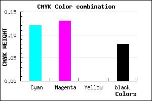 #CECCEA color CMYK mixer