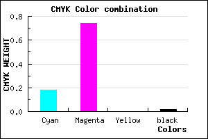 #CE42FA color CMYK mixer