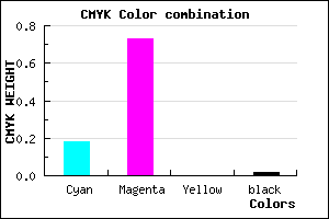 #CE43FA color CMYK mixer
