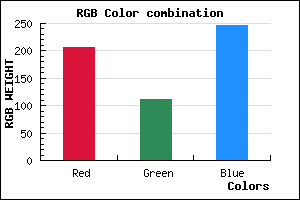 rgb background color #CF70F6 mixer