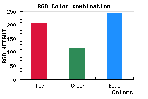rgb background color #CF73F5 mixer