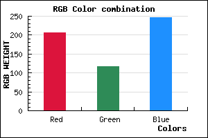 rgb background color #CF75F7 mixer