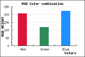 rgb background color #CF77DF mixer