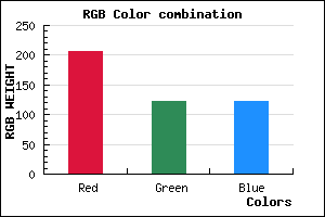 rgb background color #CF7B7B mixer