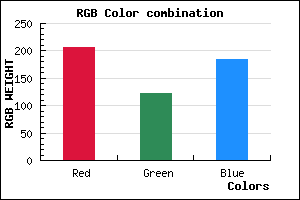rgb background color #CF7BB8 mixer