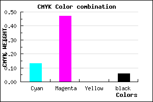 #CF7EEF color CMYK mixer