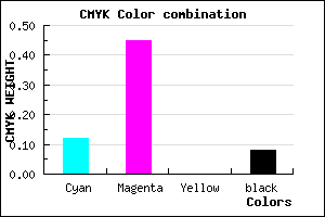 #CF81EB color CMYK mixer