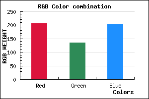 rgb background color #CF87CB mixer