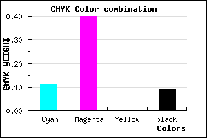 #CF8BE8 color CMYK mixer